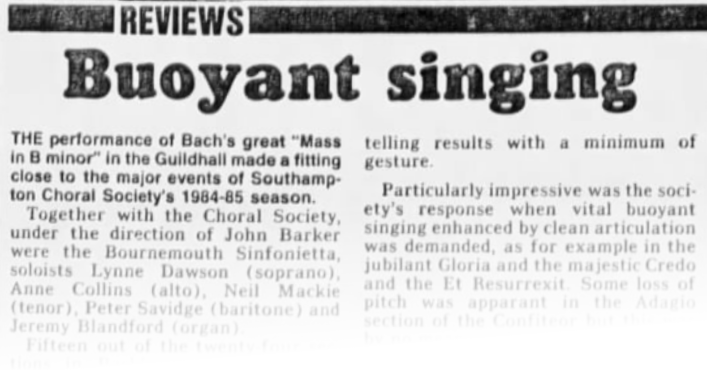 Buoyant singing headline